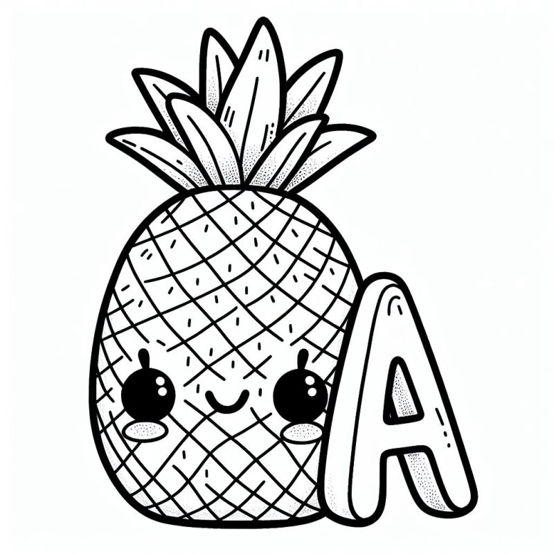 Abacaxi Alegre: Aprendendo a Letra A