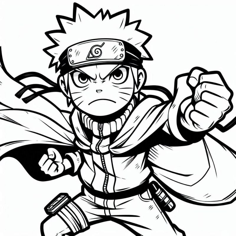 sasuke desenho para colorir