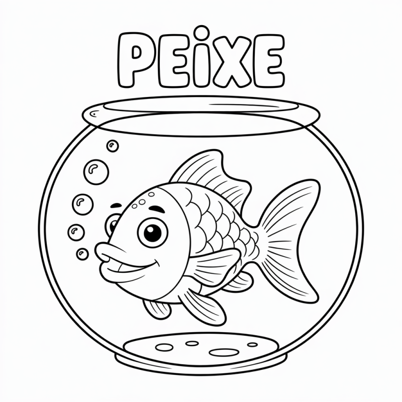 Colorindo um Peixe Amigável no Aquário!