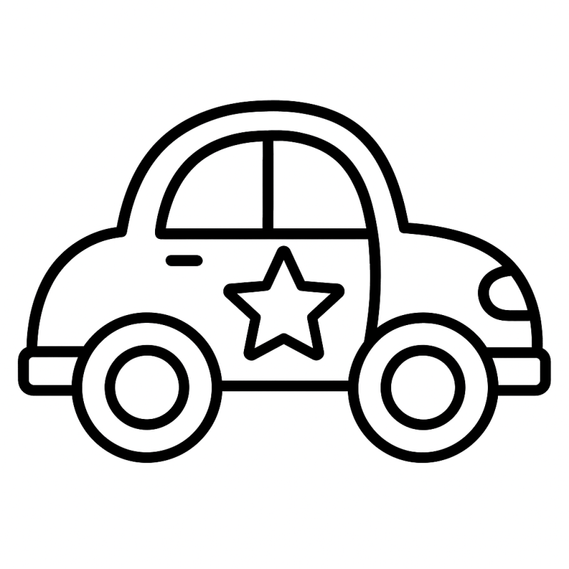 Desenho de Carro Clássico para Colorir e Divertir-se