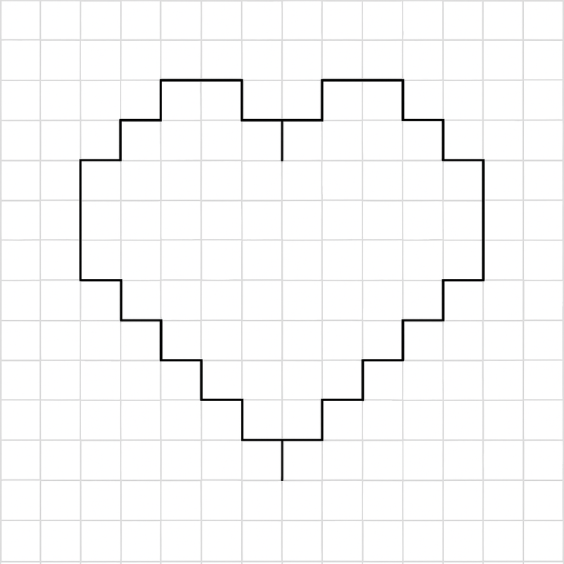 Desenho de Coração Pixelado: Criatividade Sem Limites
