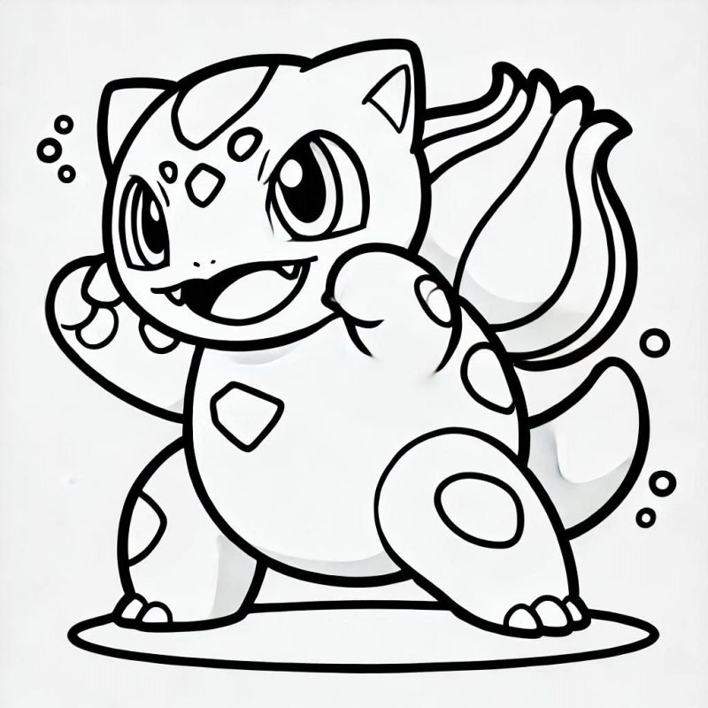 Desenho Criativo: Bulbasaur para Colorir