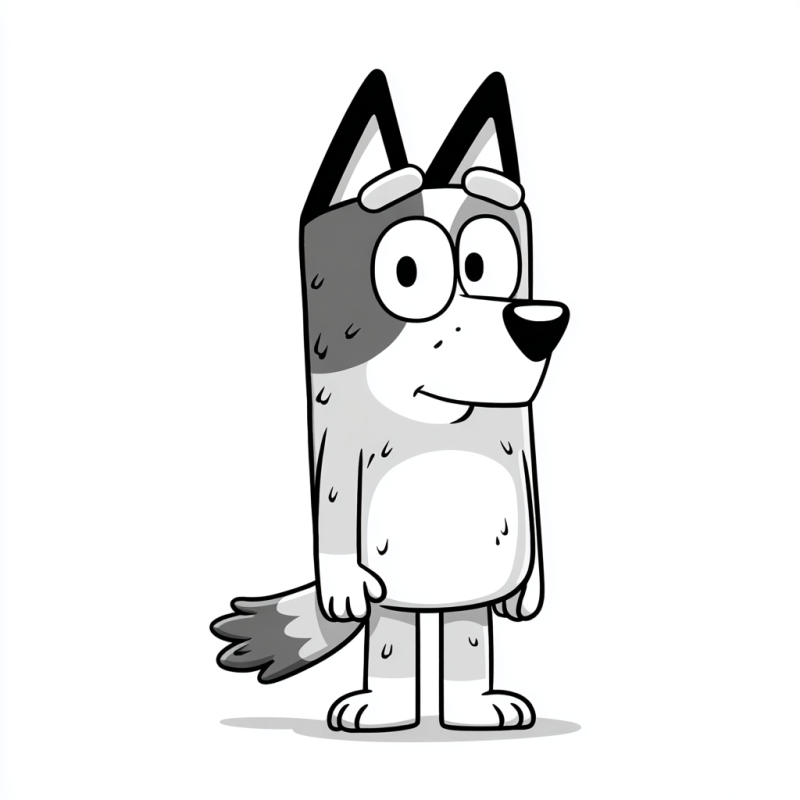 Desenho de Cão Cartoon: Divirta-se Colorindo!