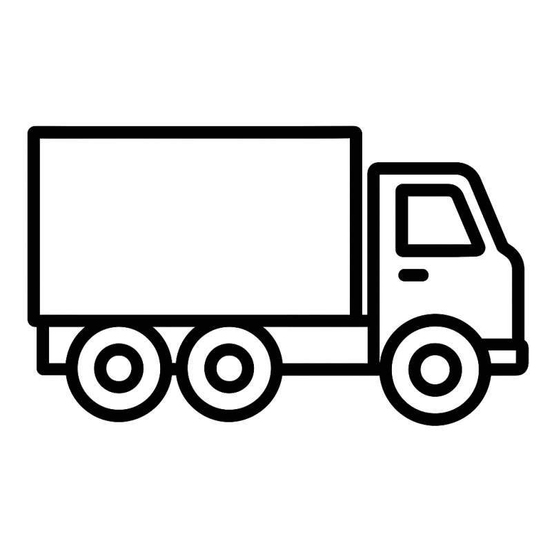 Desenho de Caminhão: Simplicidade para Colorir