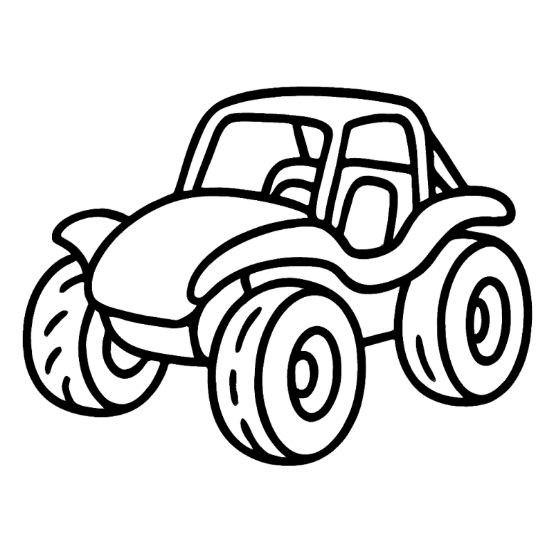 Desenho Exclusivo de Buggy Offroad para Colorir