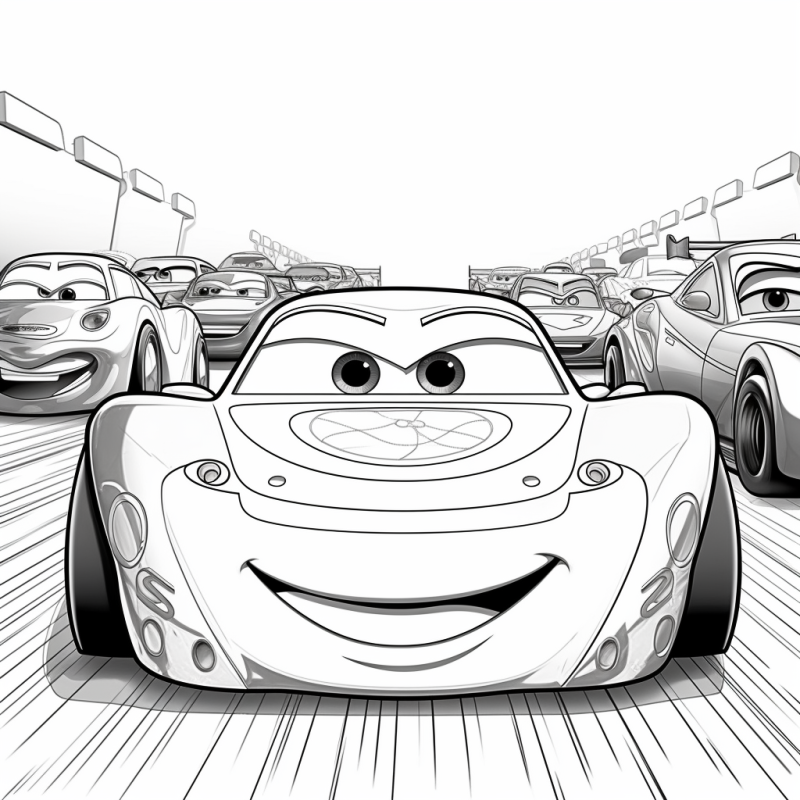 desenho para colorir carros mcqueen