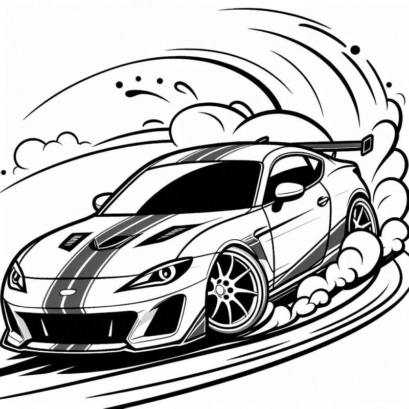 Pinte seu Carro Esportivo Favorito em Modo Turbo
