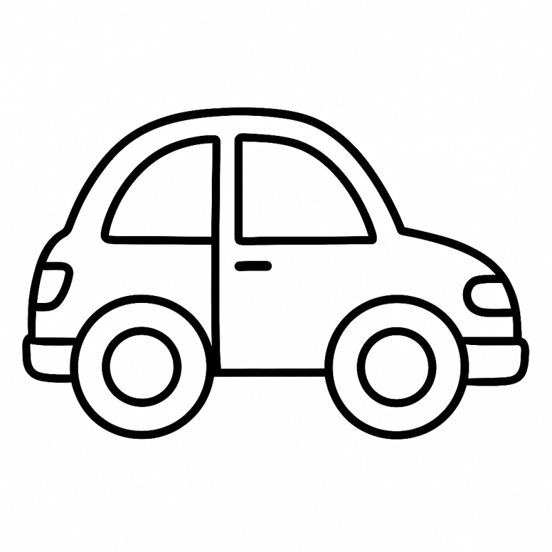 Desenhe e Pinte um Carro Compacto!