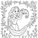 Desenhos de Rapunzel para Colorir