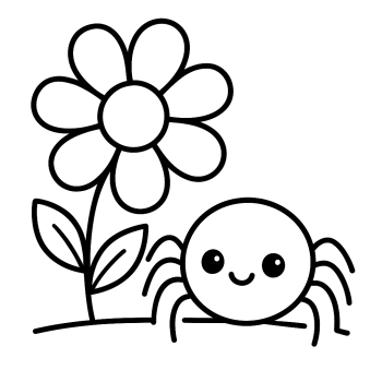 Desenhos de Aranha para Colorir