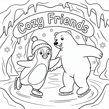 Cozy Friends para Colorir