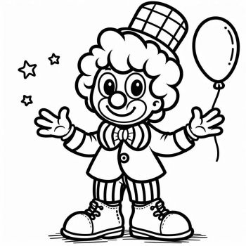 Desenhos de Palhaços para Colorir