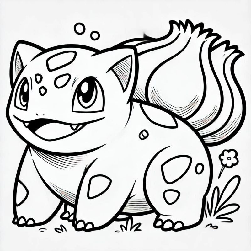 Desenho de Bulbasaur para Colorir