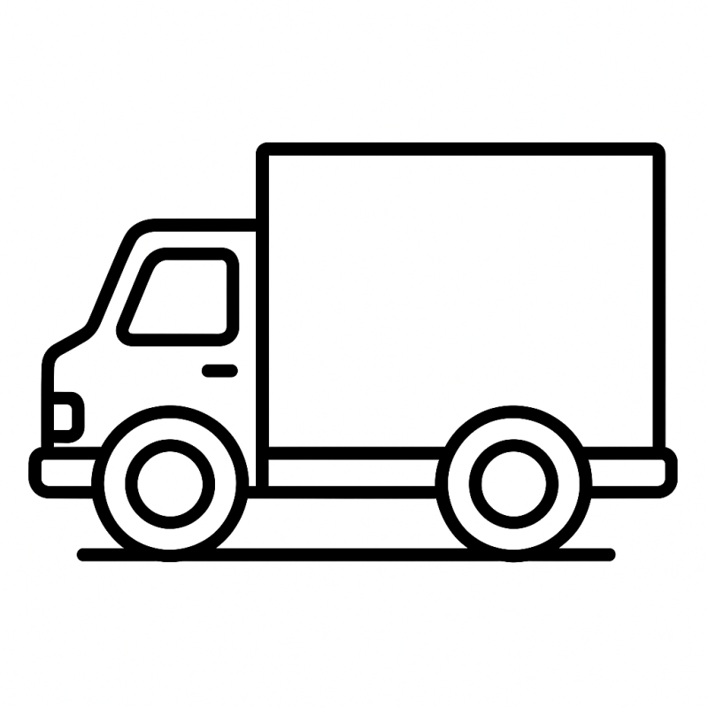 Desenho de Caminhão Minimalista para Colorir