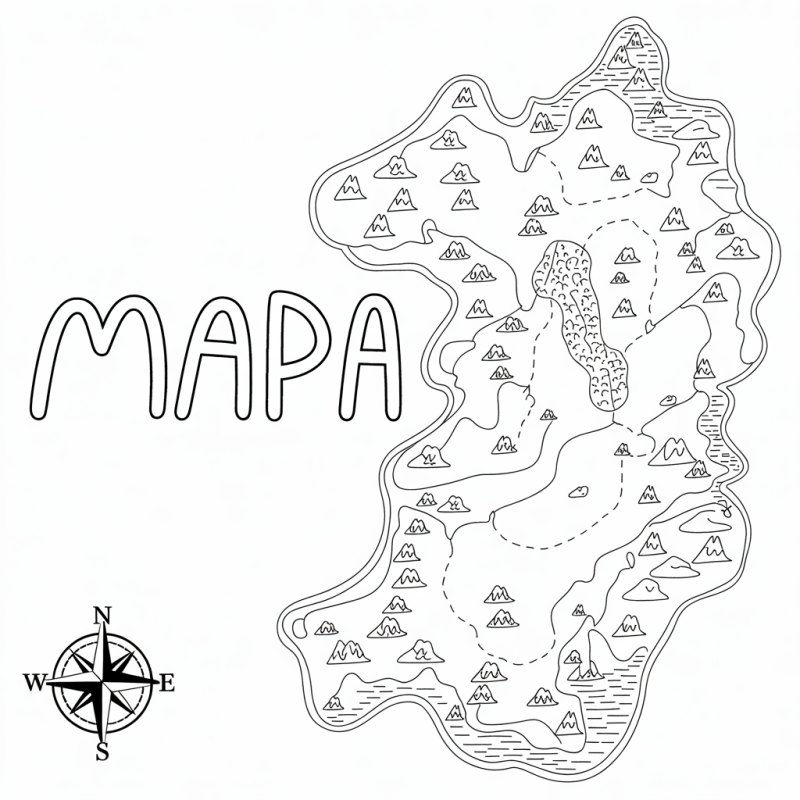Colorindo e Aprendendo com o Nosso Mapa