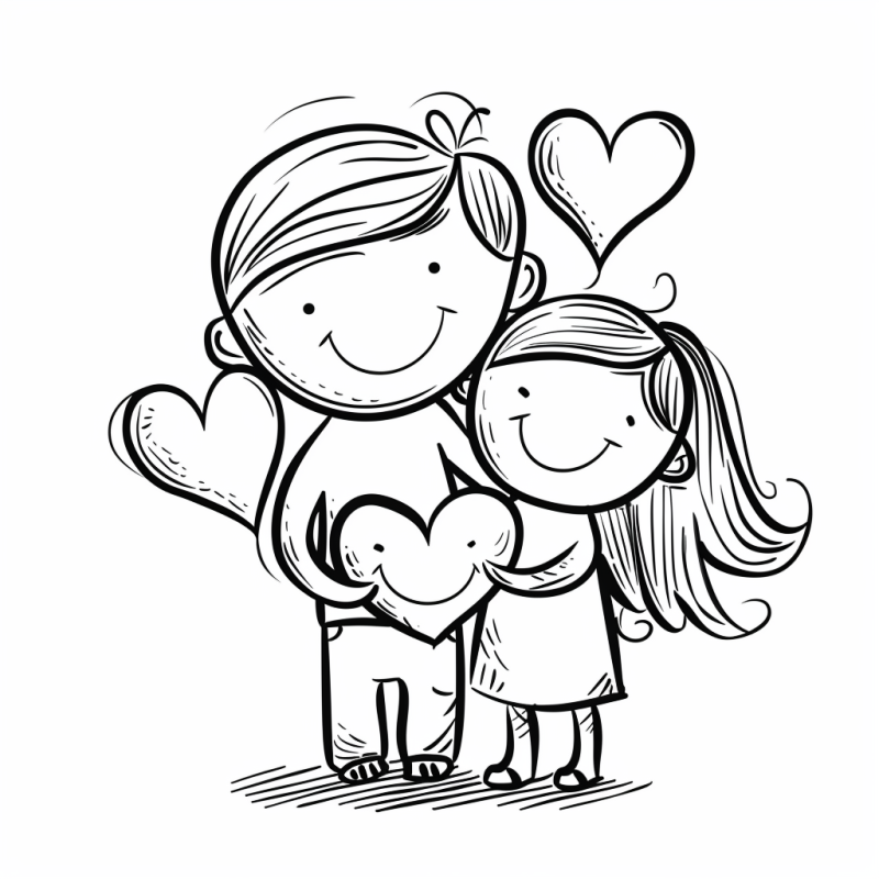 desenho para colorir de coração