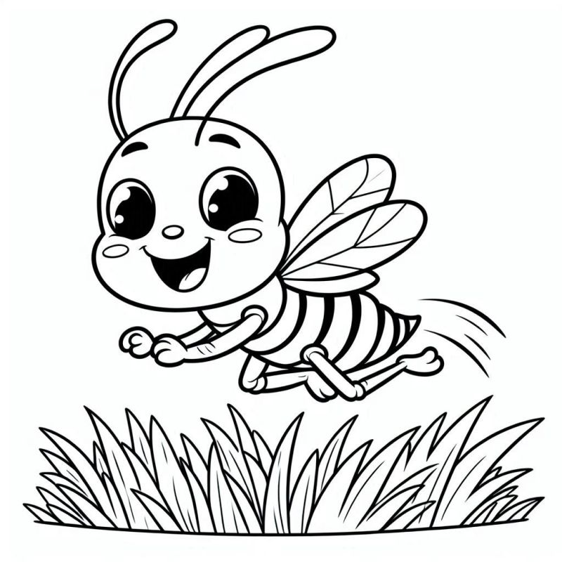 desenho para colorir abelha