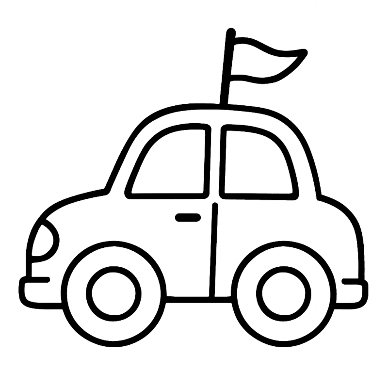 Desenho de Carro Clássico: Divirta-se Colorindo!