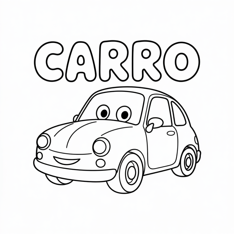 Colorindo um Carro Animado e Divertido