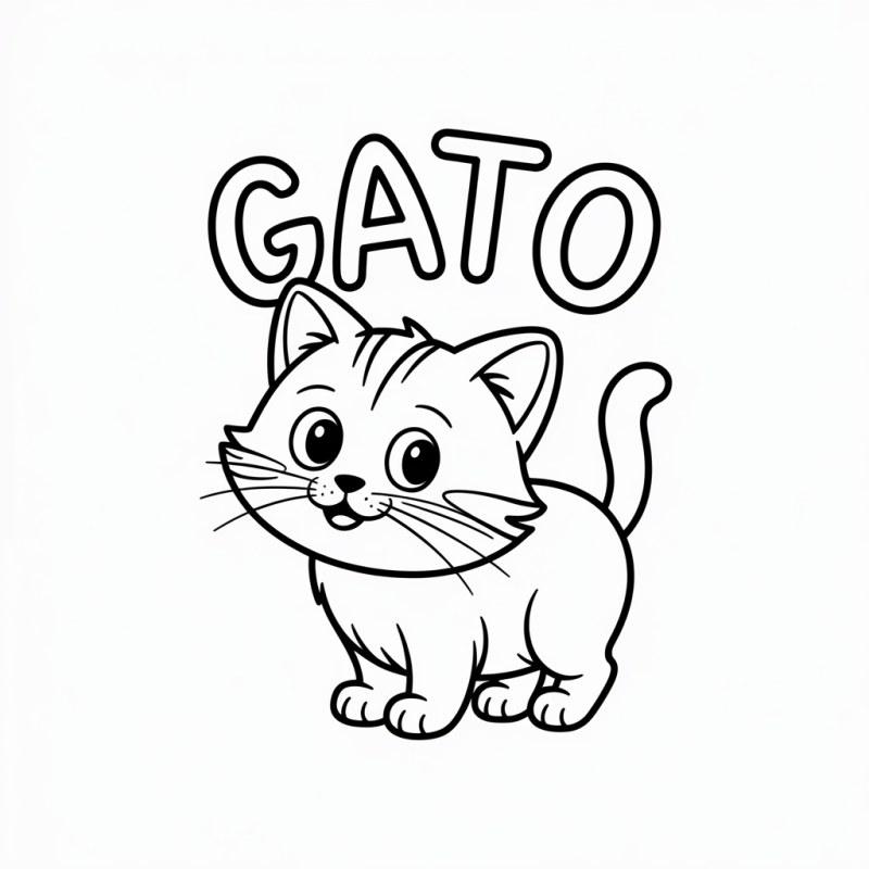 Desenho de Gato: Aprenda e Divirta-se Colorindo