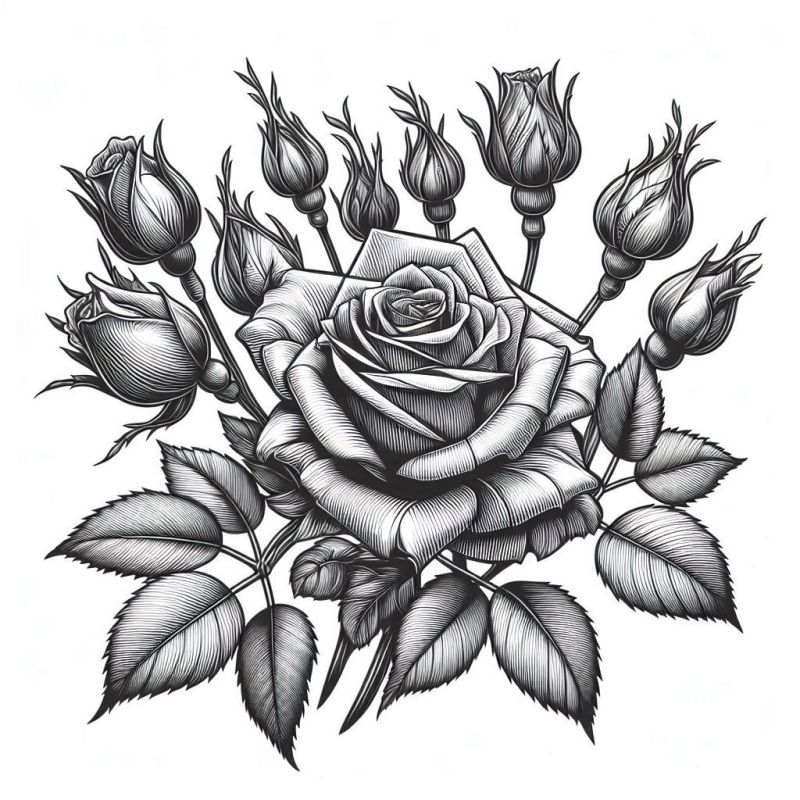 Colorir Rosas Realistas com Detalhes Incríveis