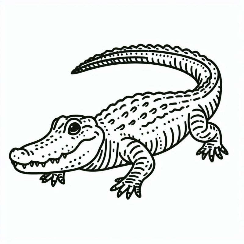 Crocodilo Incrível para Colorir: Um Desafio Criativo