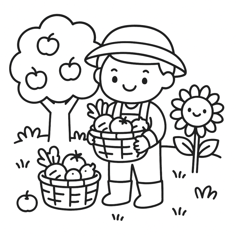 Descubra a Magia da Fazendinha: Criança e Colheita Feliz