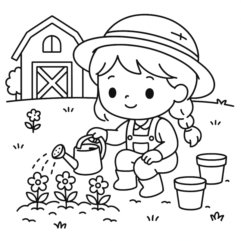 Descubra a Harmonia da Fazendinha para Colorir