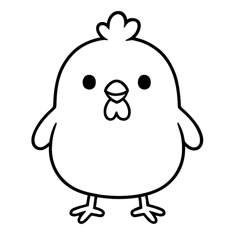 Colorir Galinha Simplificada: Diversão Garantida