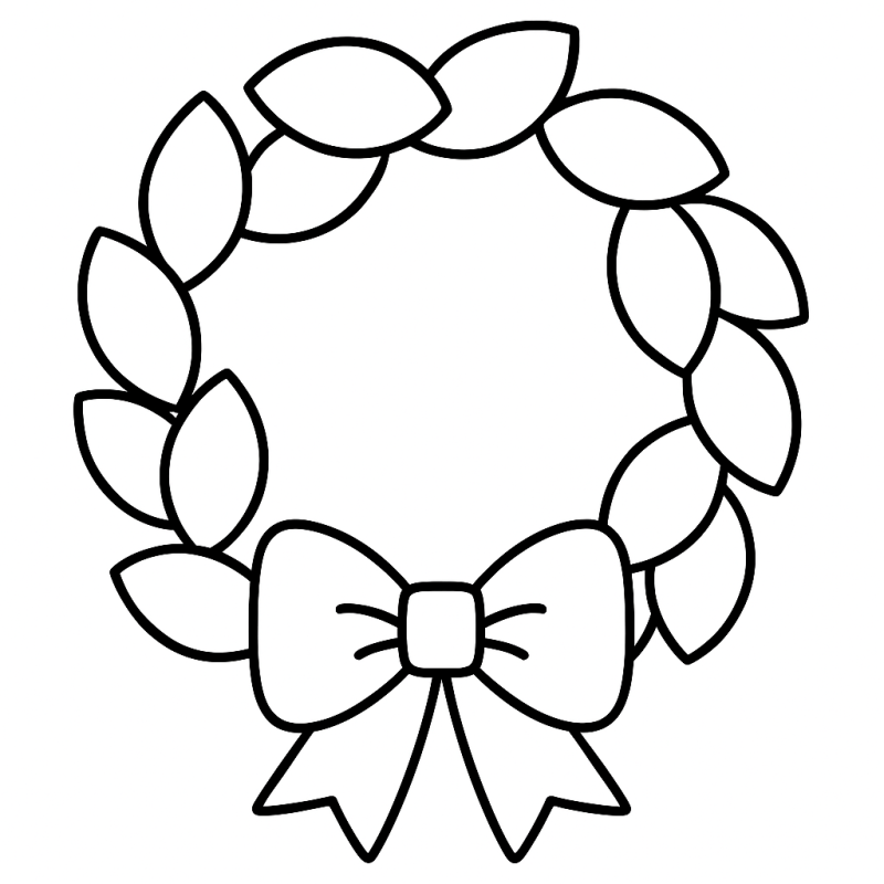 Guirlanda de Natal para Colorir: Um Desenho Simples e Divertido