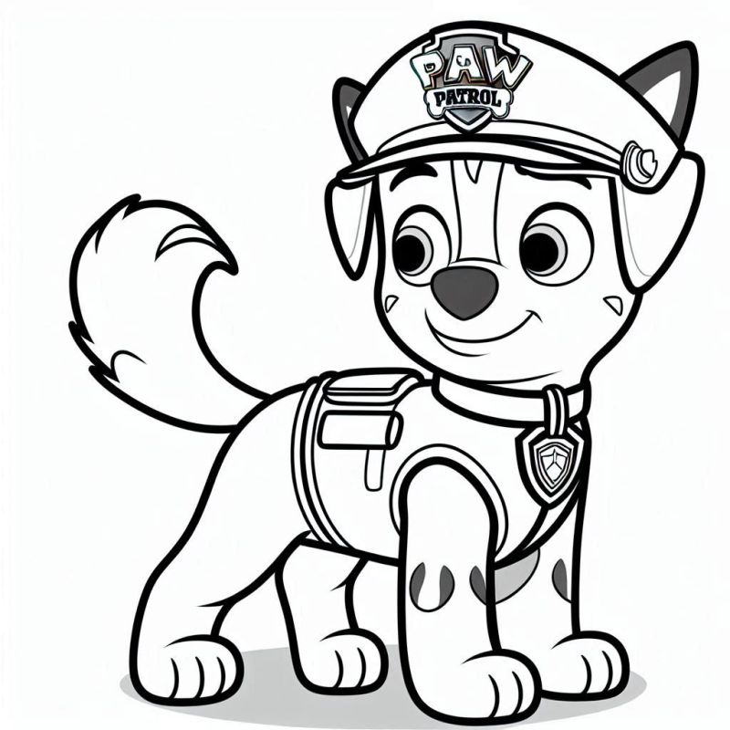 desenho para colorir skye