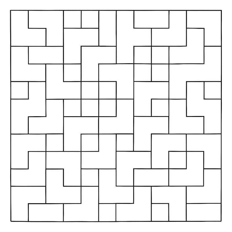 Desenho de Mosaico Geométrico para Colorir e Inspirar Desenho de mosaico geométrico abstrato para colorir