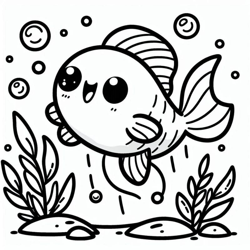 desenho para colorir fundo do mar