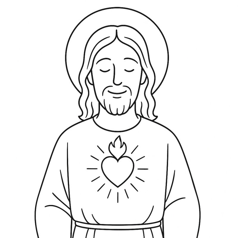 Sonic como Jesus com coração sagrado e halo